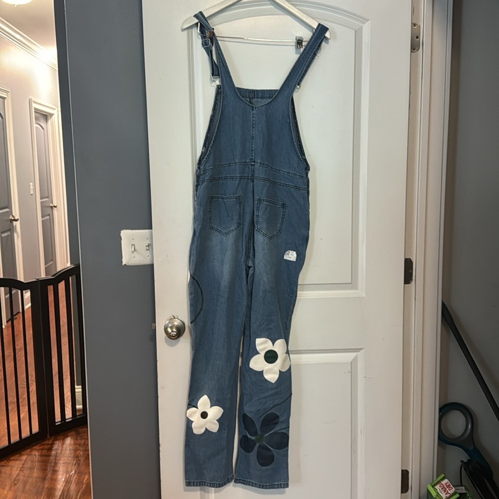 Amazon Essentials Blue Floral Jumpsuit - image 4